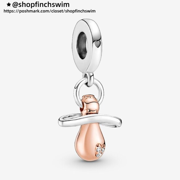 Pandora Baby Pacifier Dangle Charm - Picture 1 of 6